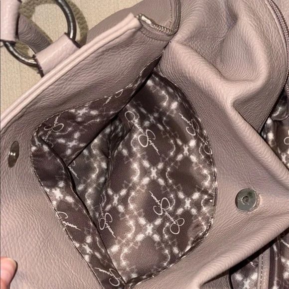 Jessica Simpson Taupe Satchel - Picture 5 of 10